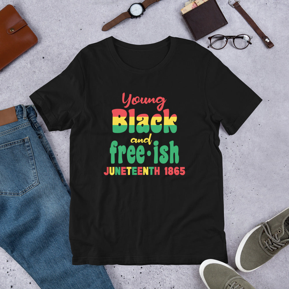 Young Black and Freeish Unisex t-shirt