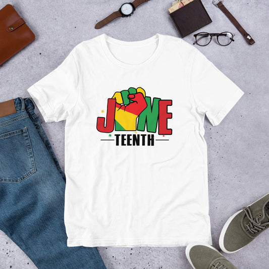 Juneteenth Multicolored Unisex t-shirt