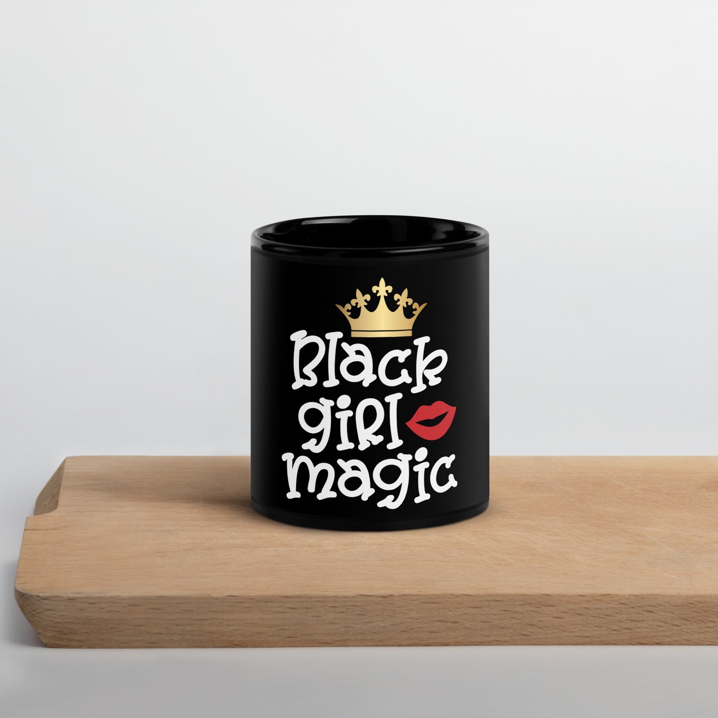 Black Girl Magic Black Glossy Mug