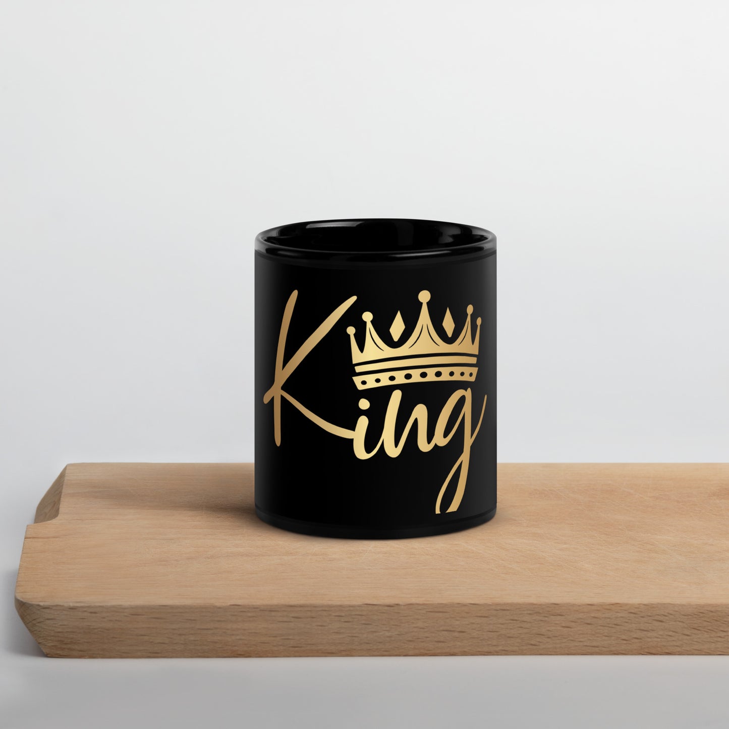 King Black Glossy Mug