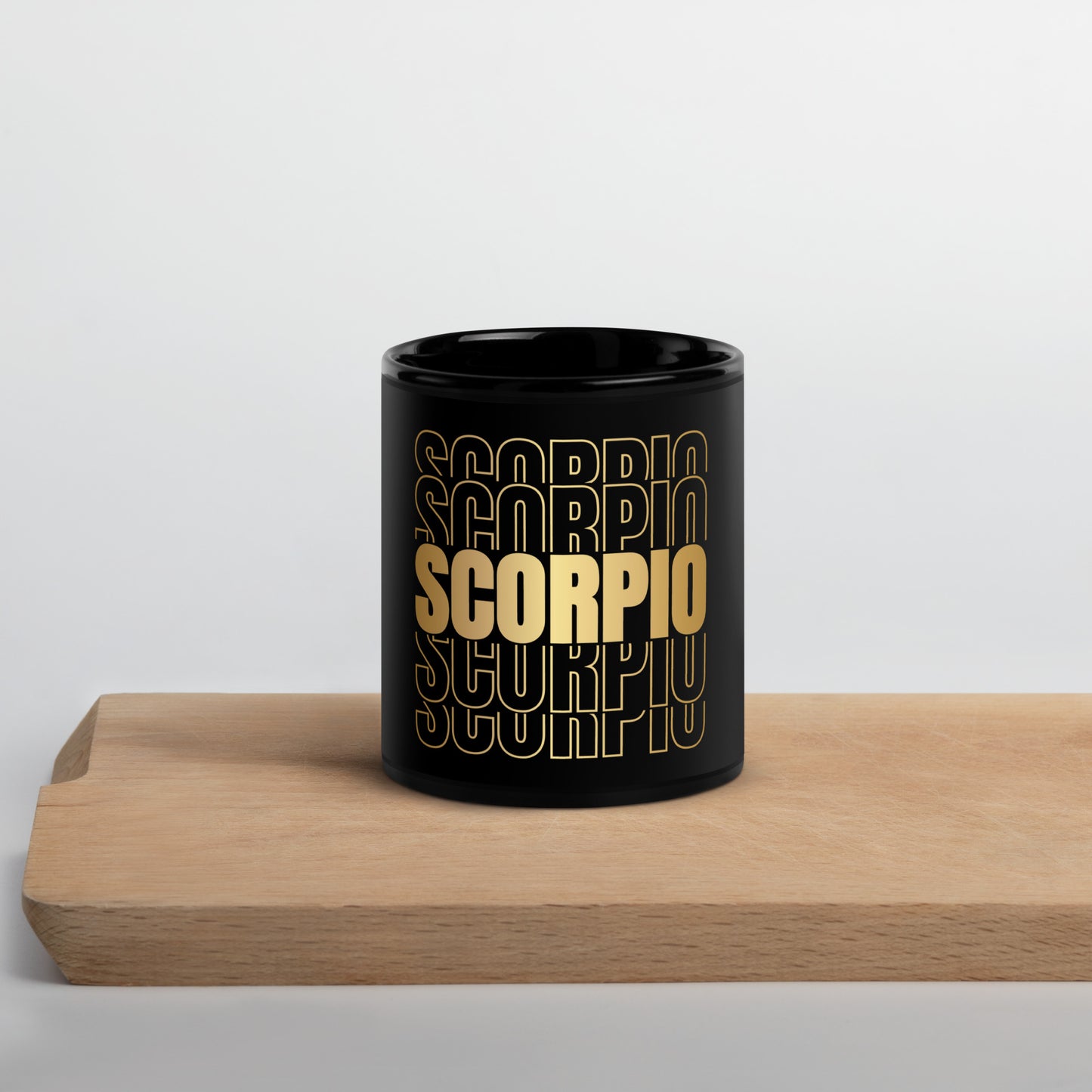 Scorpio Black Glossy Mug