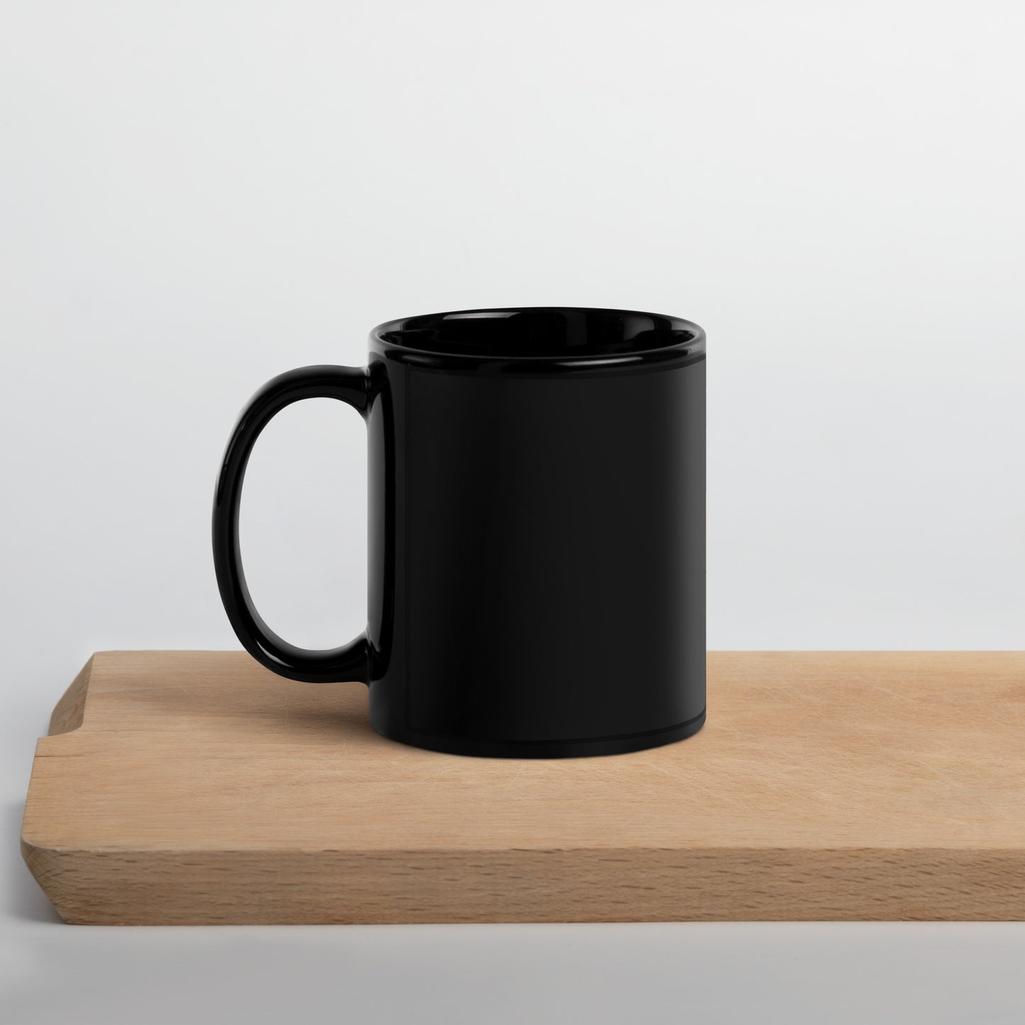 Leo Black Glossy Mug