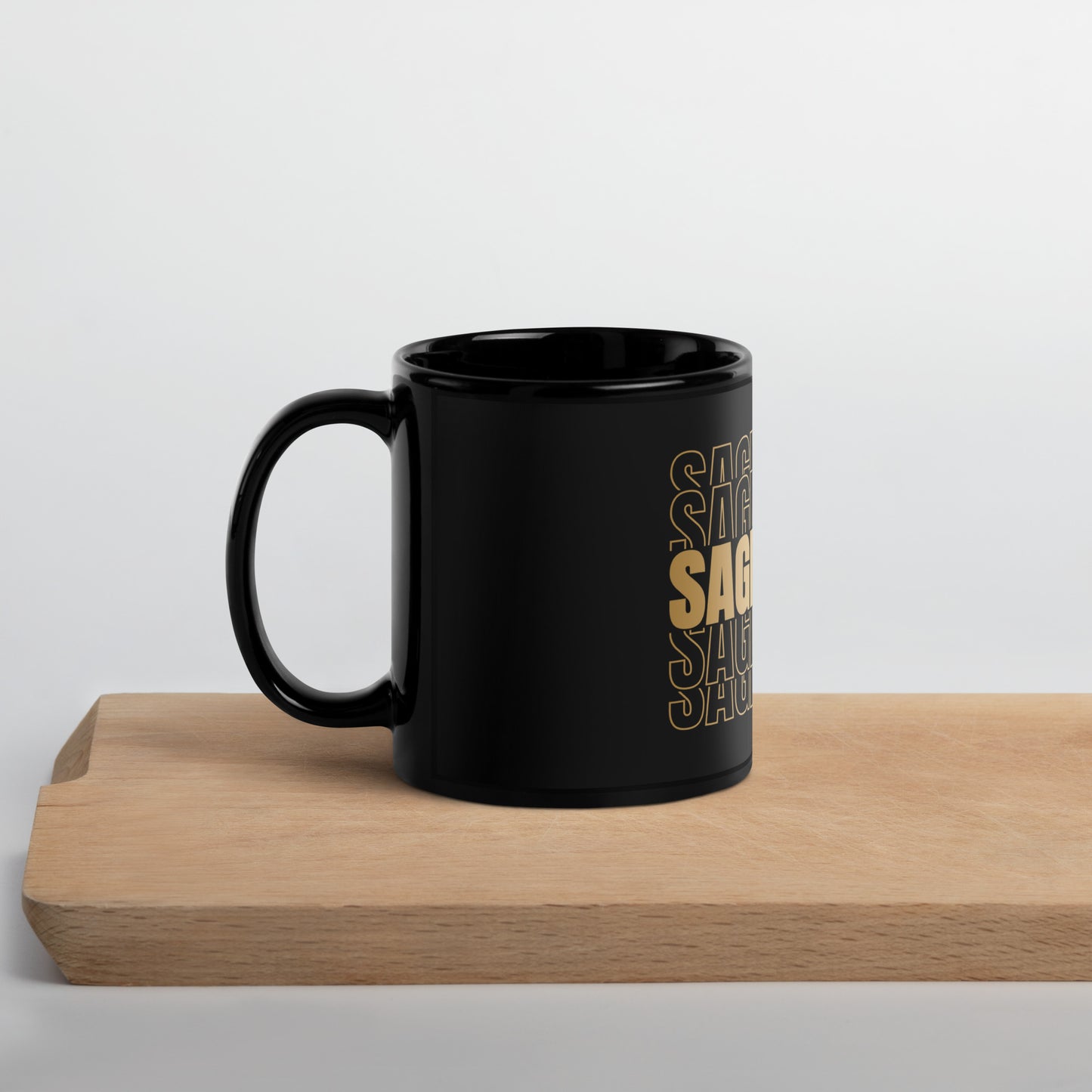 Sagittarius Black Glossy Mug