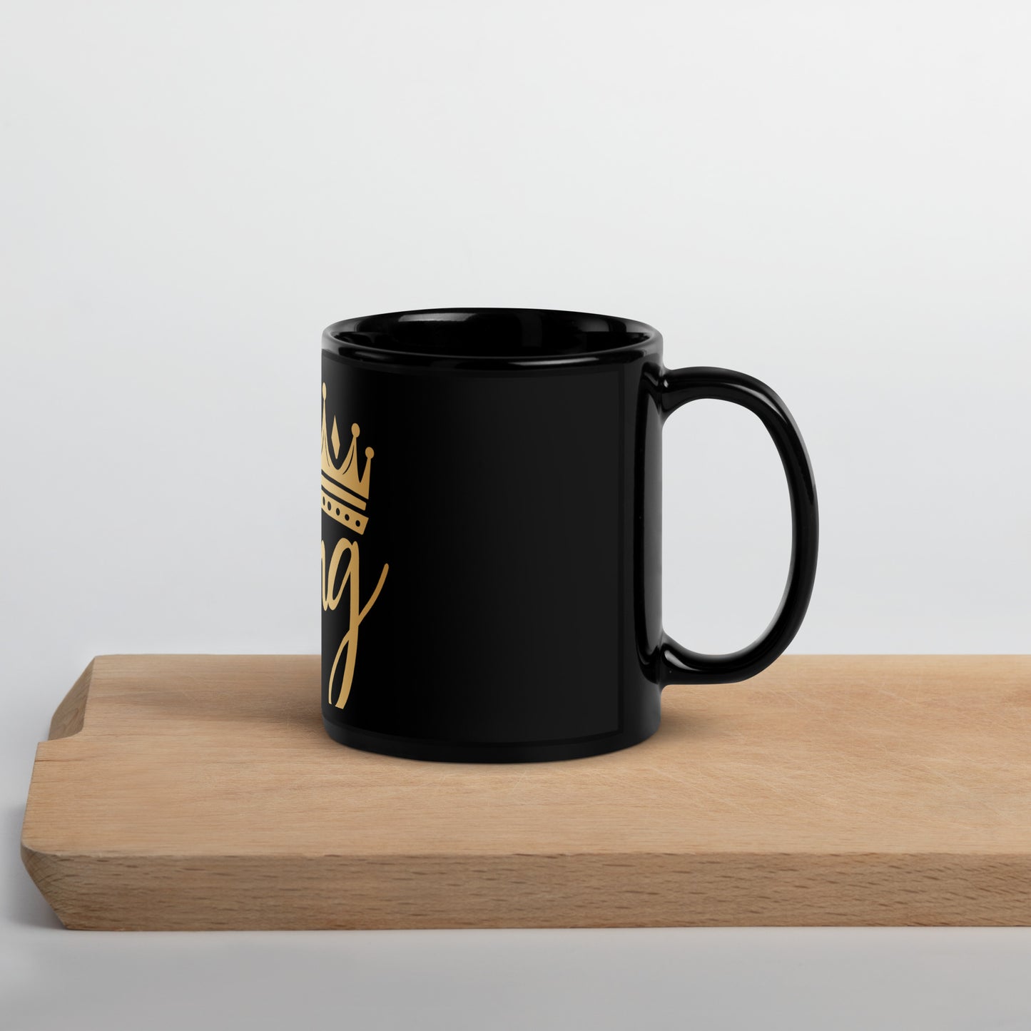 King Black Glossy Mug