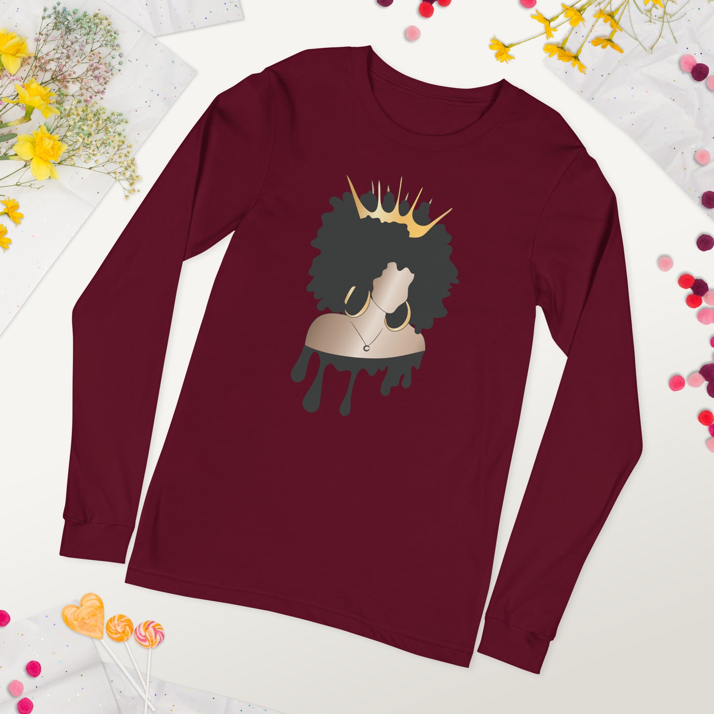 Queen Unisex Long Sleeve Tee