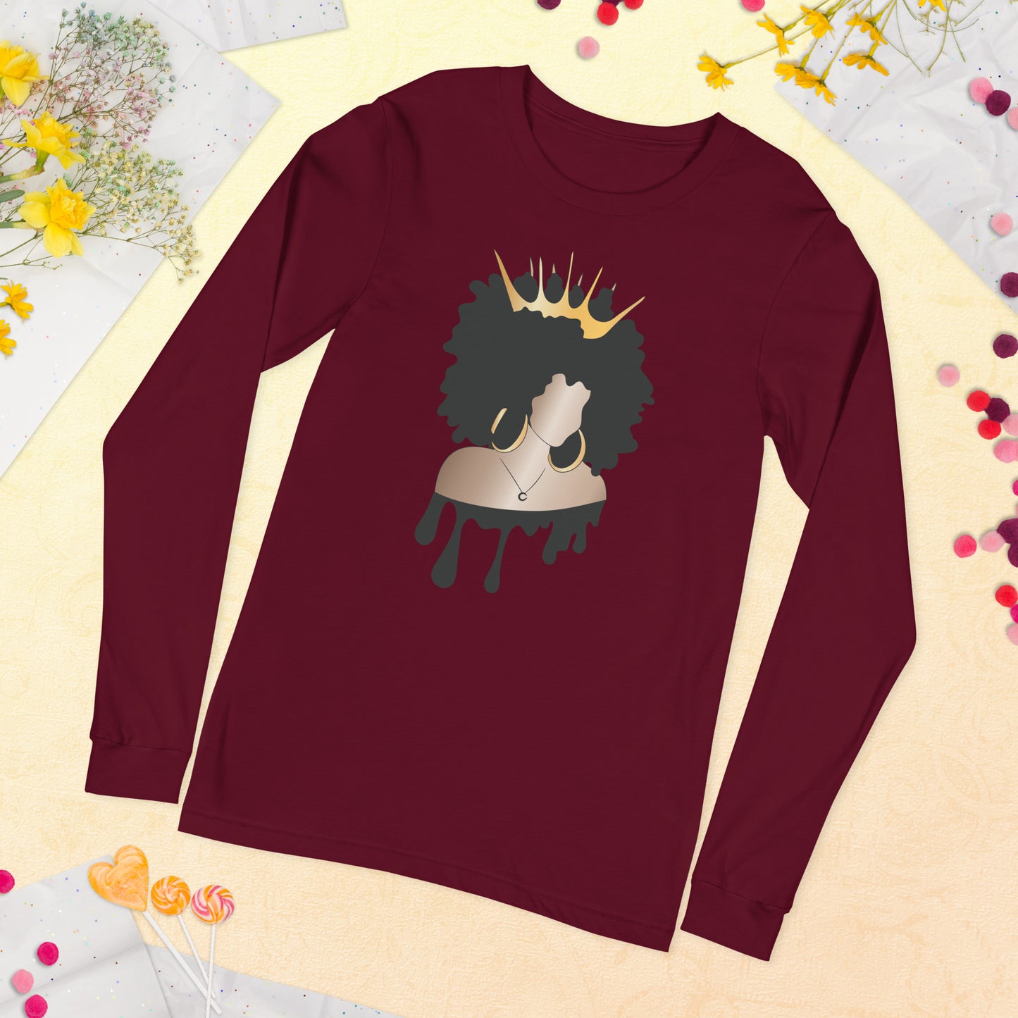 Queen Unisex Long Sleeve Tee