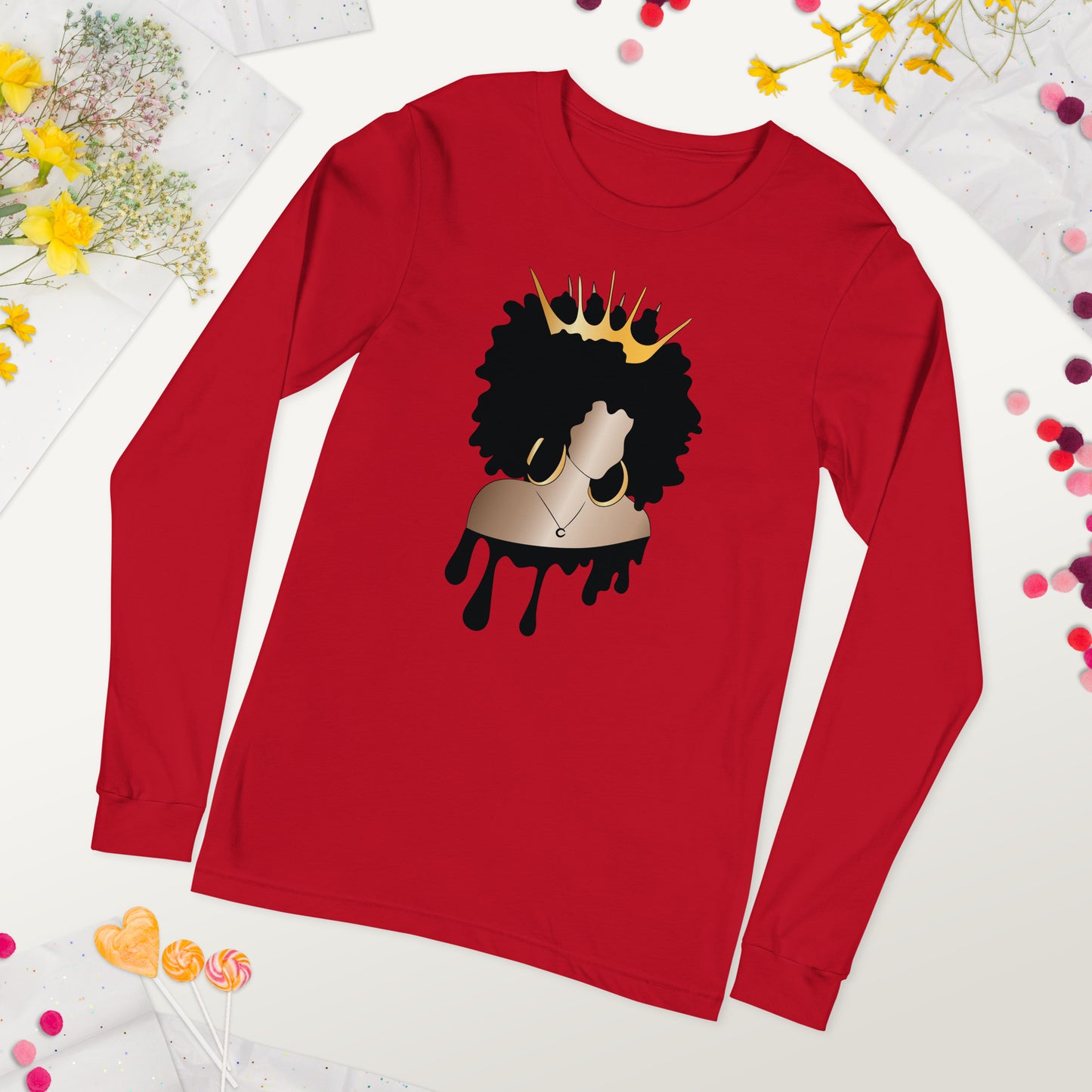 Queen Unisex Long Sleeve Tee