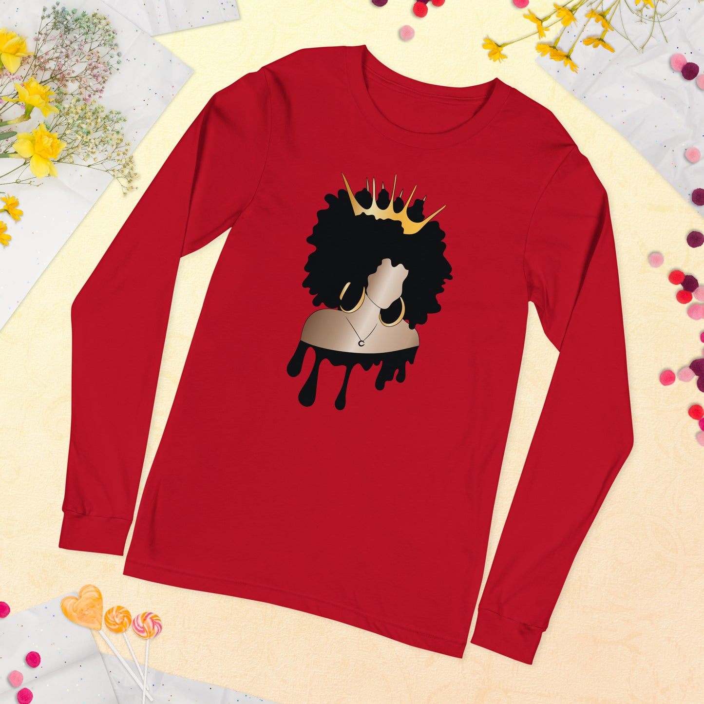 Queen Unisex Long Sleeve Tee