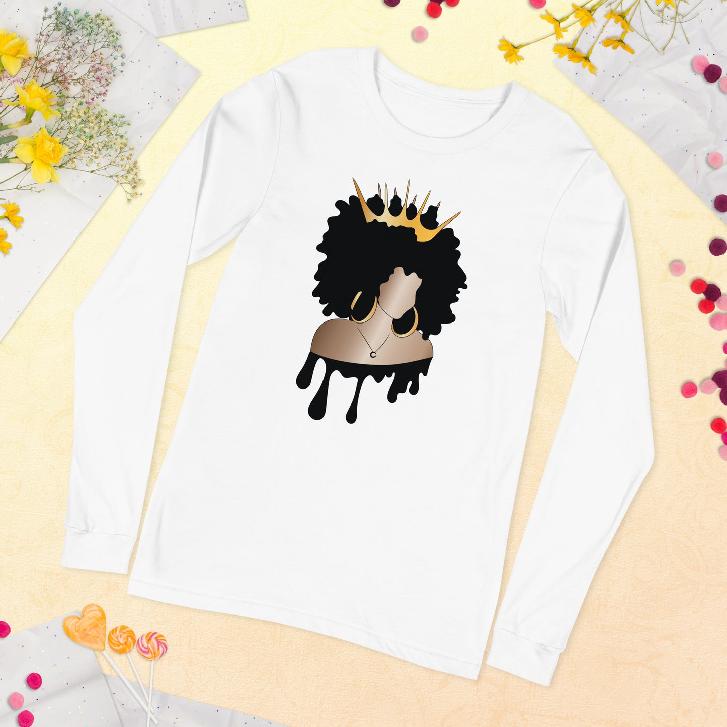 Queen Unisex Long Sleeve Tee