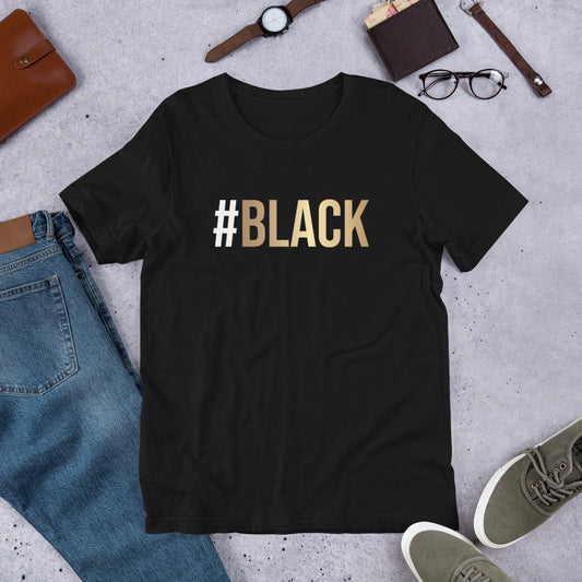 #Black Unisex t-shirt