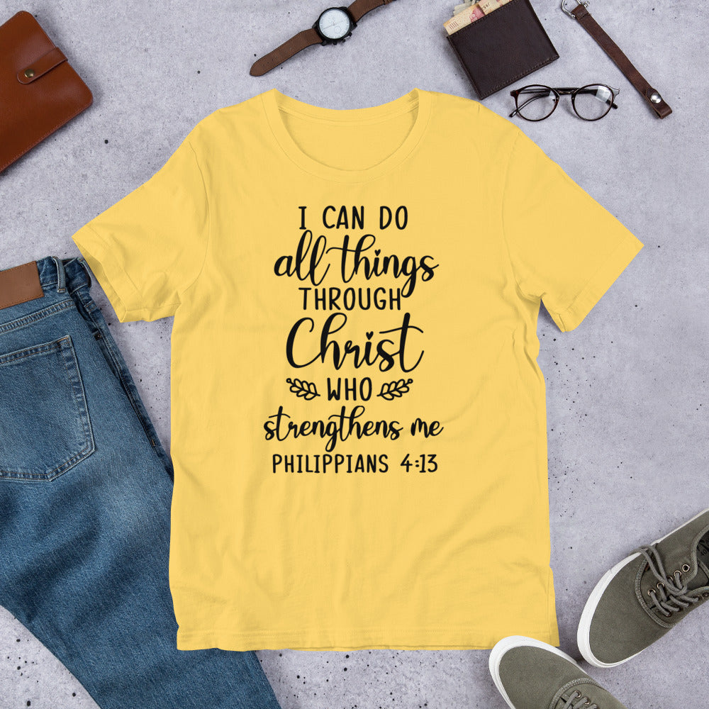 I Can Do All Things Through Christ Unisex t-shirt